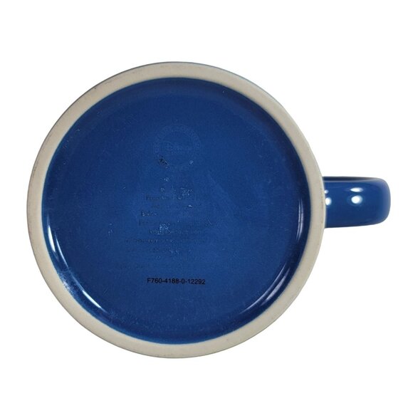 Disney Multi Characters Mug Blue Tinkerbell Grumpy Dopey Dwarfs Mickey Pinnochio - Picture 8 of 10